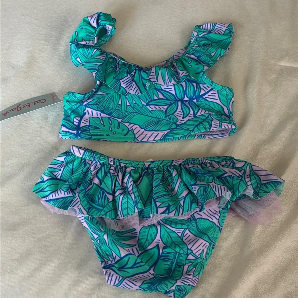 Cat & Jack Toddler Ruffle Two-Piece Swimsuit